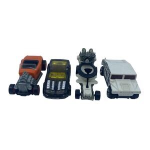 Hot Wheels Lot of 4 Odd Cars (Toilet Seat Car, Rat Rod, Jungle Hummer, See Thru)